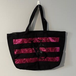 Victoria Secret’s • Pink & Black Sequins Tote Bag
